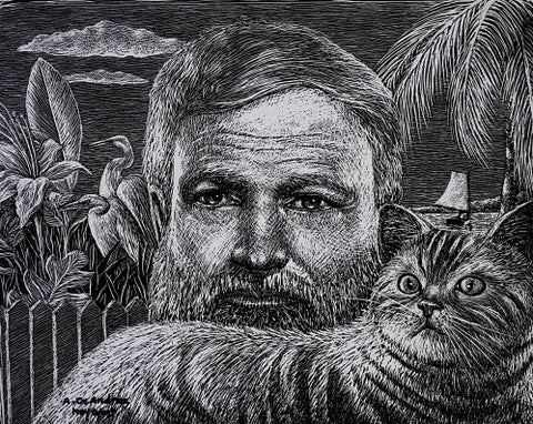 Hemingway with Cat