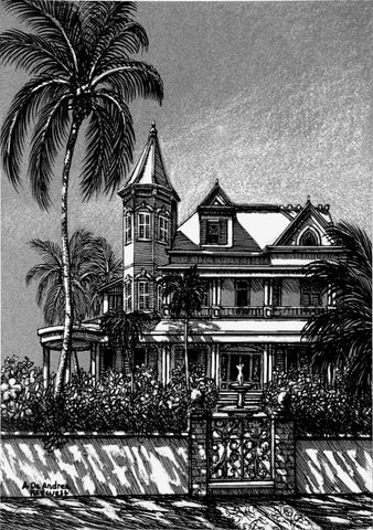 SV4 - Southernmost House Pen and Ink